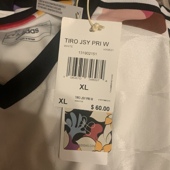 adidas Love Unites Aeroready Soccer Pride Pre-Match Warmup Jersey Women's NWT - Picture 4 of 7